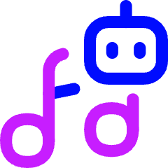 Ai Generate Music Robot Icon from Flex Neon Set