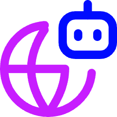 Ai Network Robot Icon from Flex Neon Set