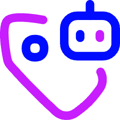 Ai Tagging Robot Icon from Flex Neon Set