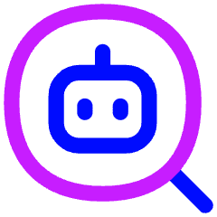Ai Upscale Robot Icon from Flex Neon Set