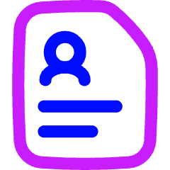 Business User Curriculum Icon from Flex Neon Set
