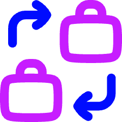 Business To Business Icon from Flex Neon Set