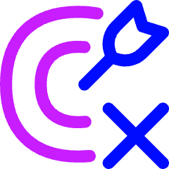 Target Cross Icon from Flex Neon Set