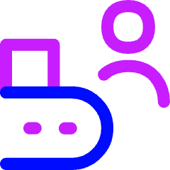 Production Belt User Icon from Flex Neon Set