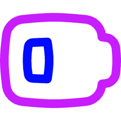 Battery Low 3 Icon from Flex Neon Set