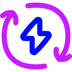 Wireless Fast Charging Icon from Flex Neon Set