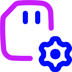 Sd Card Setting 2 Icon from Flex Neon Set