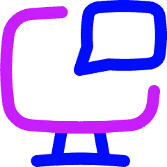 Desktop Chat Icon from Flex Neon Set