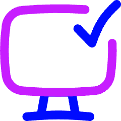 Desktop Check Icon from Flex Neon Set