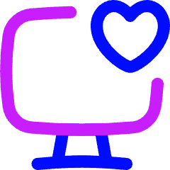 Desktop Favorite Heart Icon from Flex Neon Set
