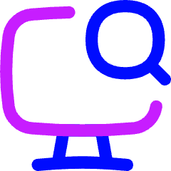 Desktop Search Icon from Flex Neon Set