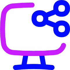 Desktop Share Icon from Flex Neon Set