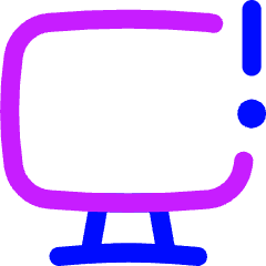 Desktop Warning Icon from Flex Neon Set