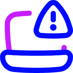 Laptop Warning 2 Icon from Flex Neon Set