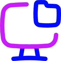 Local Storage Folder Icon from Flex Neon Set