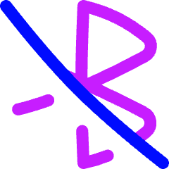 Bluetooth Disabled Icon from Flex Neon Set