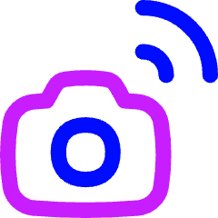 Photo Camera Icon from Flex Neon Set