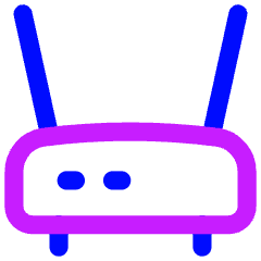 Router Wifi Network Icon from Flex Neon Set