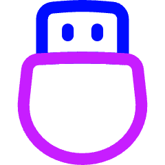 Usb Drive Icon from Flex Neon Set
