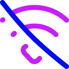 Wifi Disabled Icon from Flex Neon Set