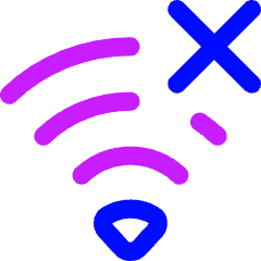 Wifi Disconnect Icon from Flex Neon Set