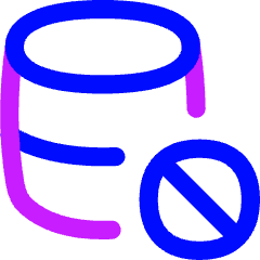 Database Block Icon from Flex Neon Set