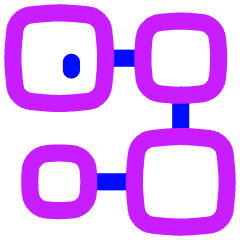 Database Crypto Blockchain Icon from Flex Neon Set