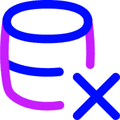 Database Remove Icon from Flex Neon Set