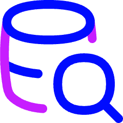 Database Search Icon from Flex Neon Set