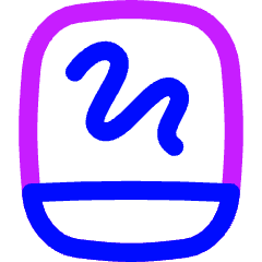 Hand Held Tablet Drawing Icon from Flex Neon Set