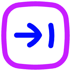 Next Square Icon from Flex Neon Set