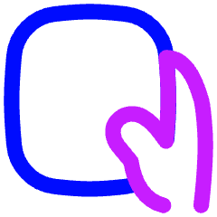 One Handed Holding Tablet Handheld Icon from Flex Neon Set