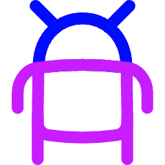 Android Logo Icon from Flex Neon Set