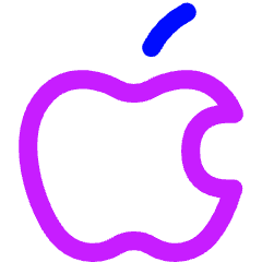 Apple Logo Icon from Flex Neon Set