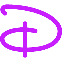 Disney Plus Logo Icon from Flex Neon Set