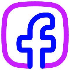 Facebook Logo 1 Icon from Flex Neon Set