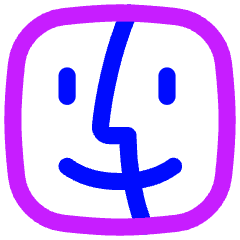 Finder Logo Icon from Flex Neon Set
