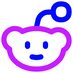 Reddit Logo Icon from Flex Neon Set