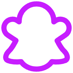 Snapchat Logo Icon from Flex Neon Set