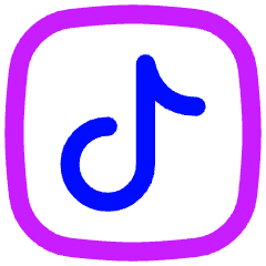 Tiktok Logo Icon from Flex Neon Set