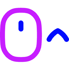 Mouse Move Up Icon from Flex Neon Set