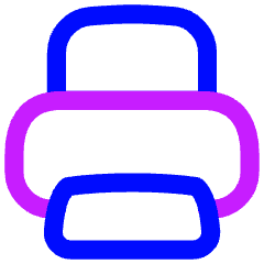 Printer Icon from Flex Neon Set