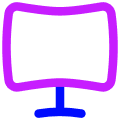 Screen Curve Icon from Flex Neon Set