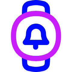 Watch Circle Notification Icon from Flex Neon Set
