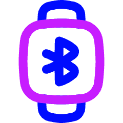 Watch Square Bluetooth Icon from Flex Neon Set