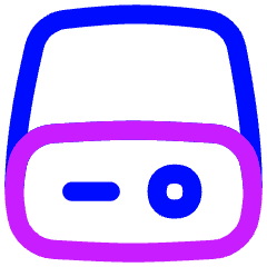 Hard Drive 1 Icon from Flex Neon Set