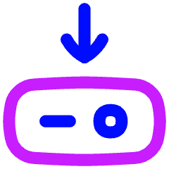 Hard Drive Download Icon from Flex Neon Set