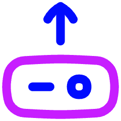 Hard Drive Upload Icon from Flex Neon Set