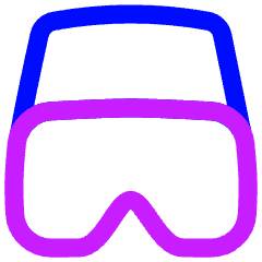Virtual Reality Icon from Flex Neon Set