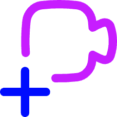 Webcam Video Call Add Plus Icon from Flex Neon Set